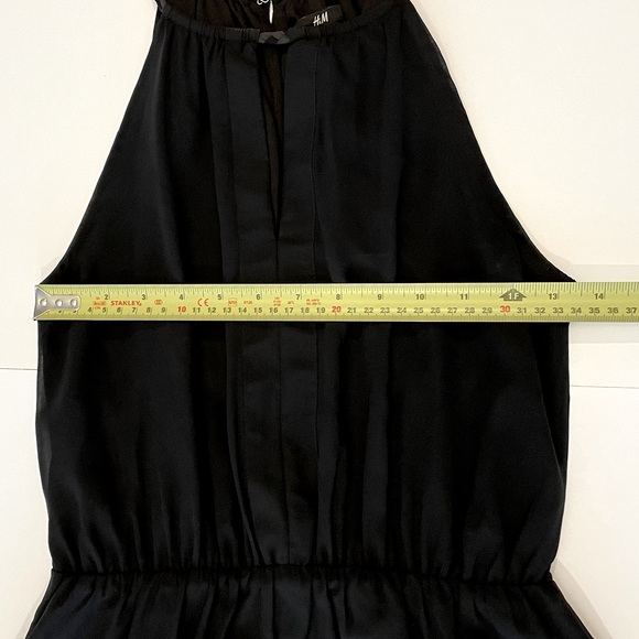 H&M black halter neck dress. Size 4 - Picture 6 of 8